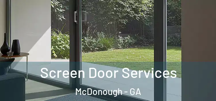Screen Door Services McDonough - GA